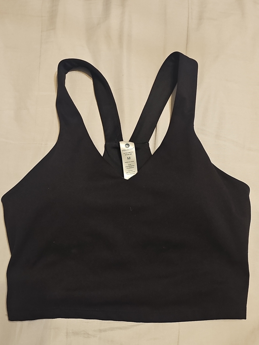 Velocity Black Active Stretch Skyline Bra